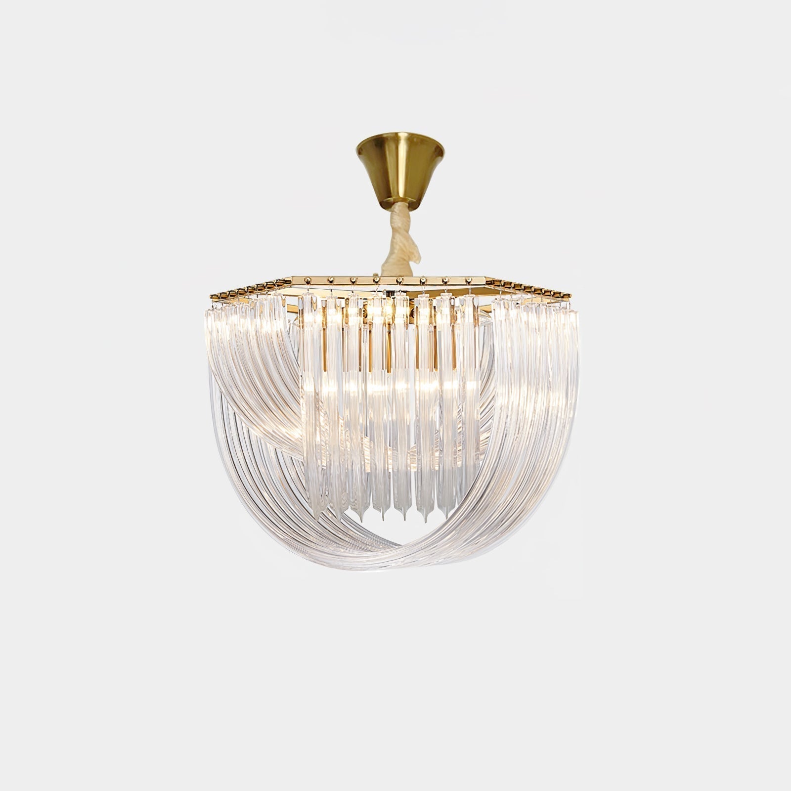 Aurora Chandelier Clair Courbé Superposé - Neutralighting
