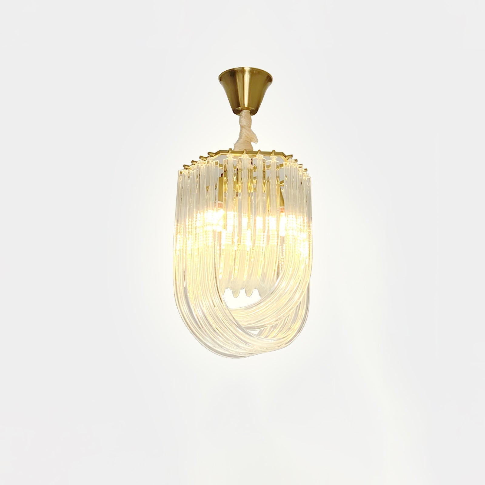 Aurora Chandelier Clair Courbé Superposé - Neutralighting
