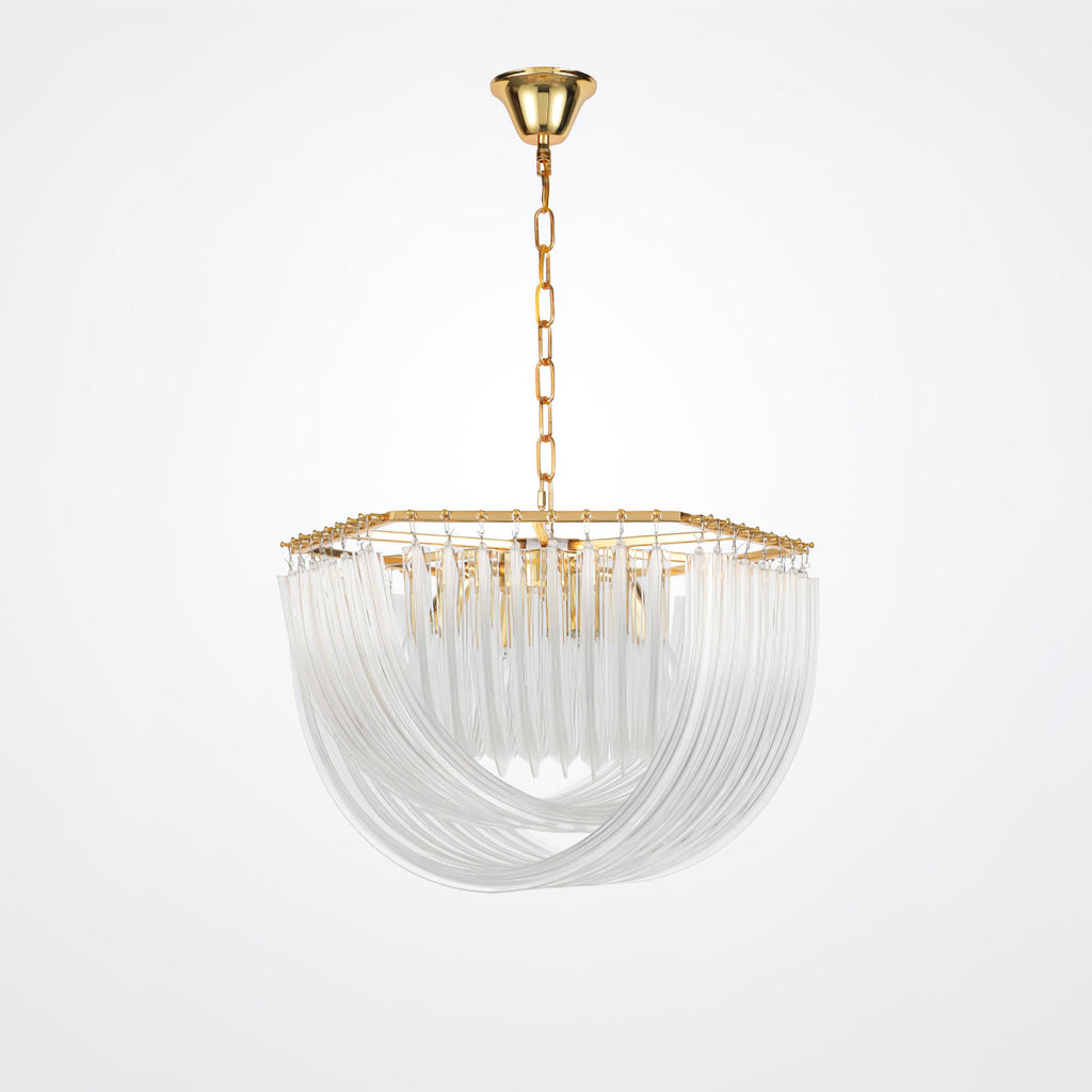 Aurora Chandelier Clair Courbé Superposé - Neutralighting