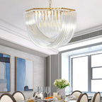 Aurora Chandelier Clair Courbé Superposé - Neutralighting