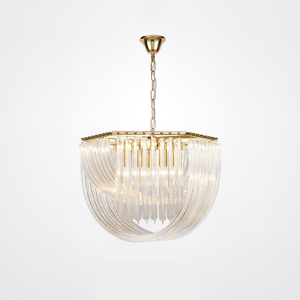 Aurora Chandelier Clair Courbé Superposé - Neutralighting