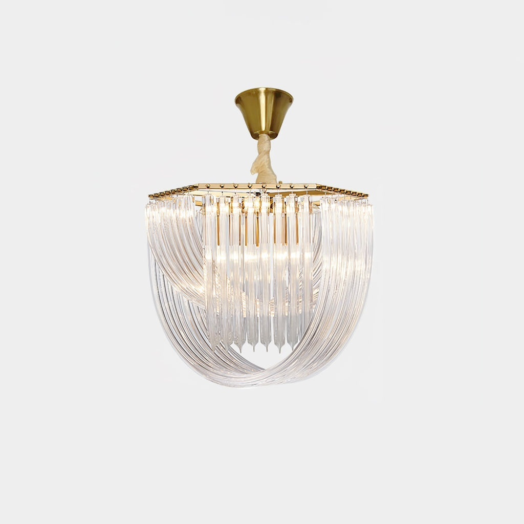 Aurora Chandelier Clair Courbé Superposé - Neutralighting