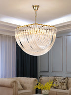 Aurora Chandelier Clair Courbé Superposé - Neutralighting