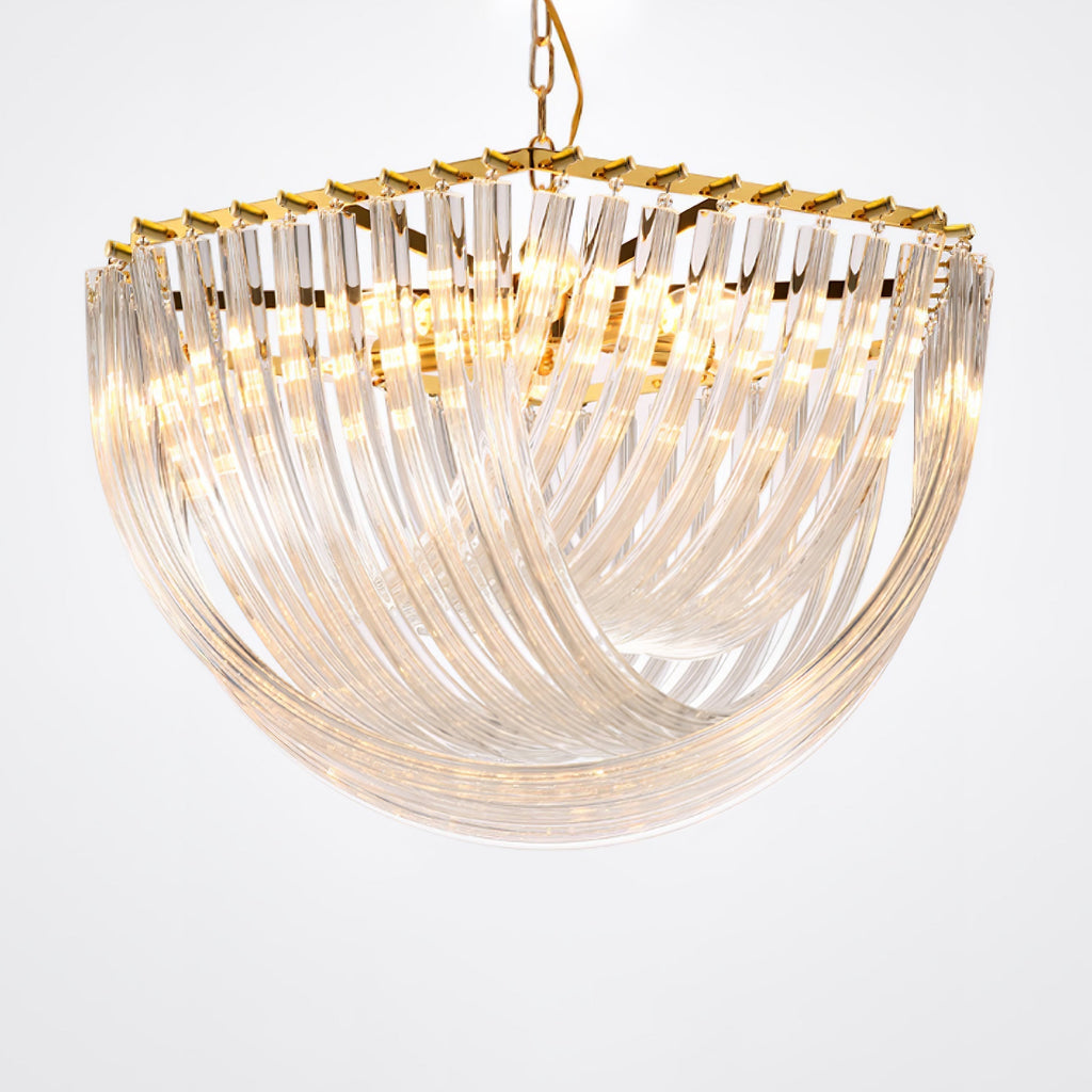 Aurora Chandelier Clair Courbé Superposé - Neutralighting