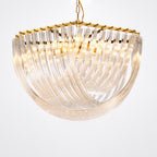 Aurora Chandelier Clair Courbé Superposé - Neutralighting