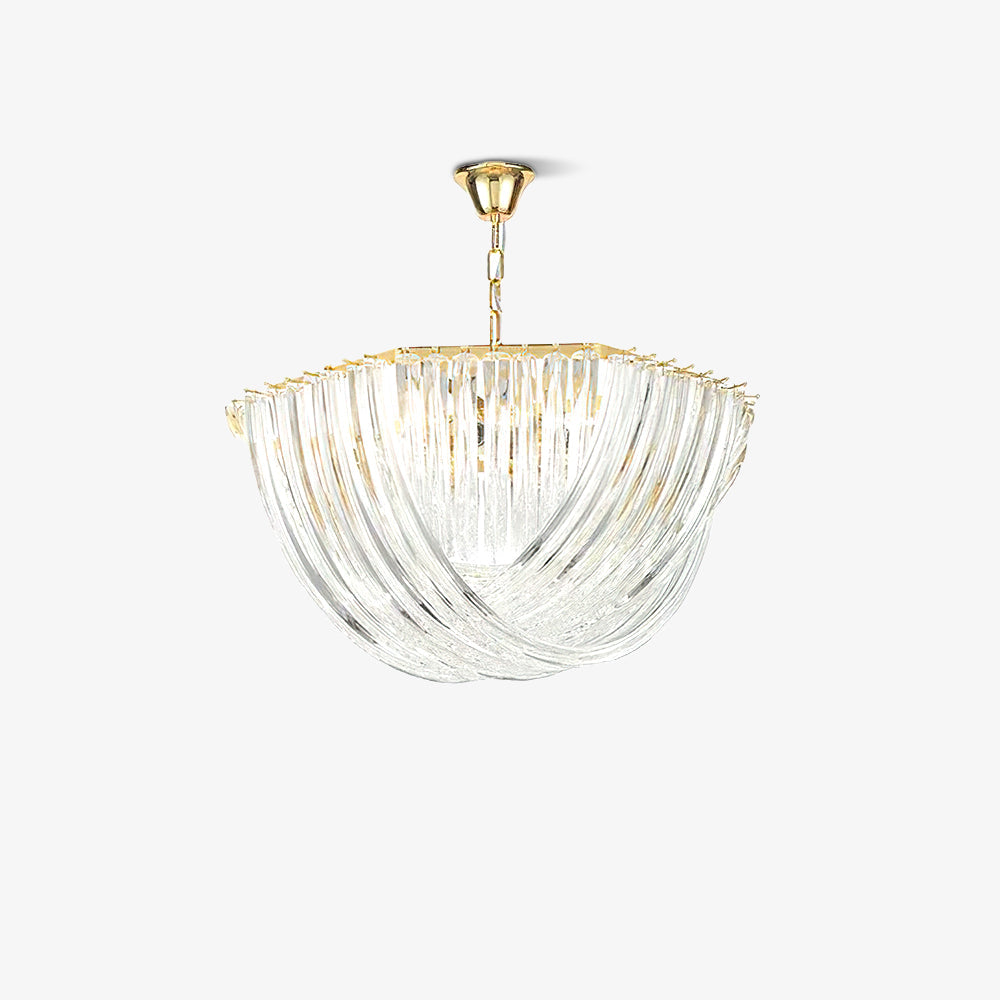 Aurora Chandelier Clair Courbé Superposé - Neutralighting