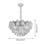 Cavine Lustre en verre rose en forme de fleur - Neutralighting