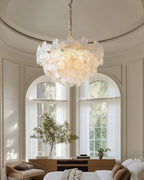 Cavine Lustre en verre rose en forme de fleur - Neutralighting