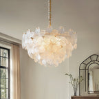 Cavine Lustre en verre rose en forme de fleur - Neutralighting