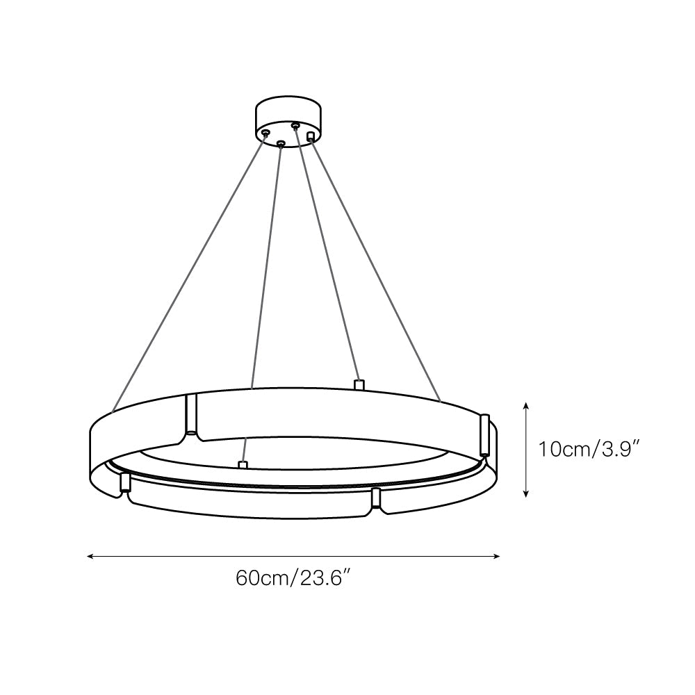 Alraeion Moderne Minimaliste Métal Lustre - Neutralighting