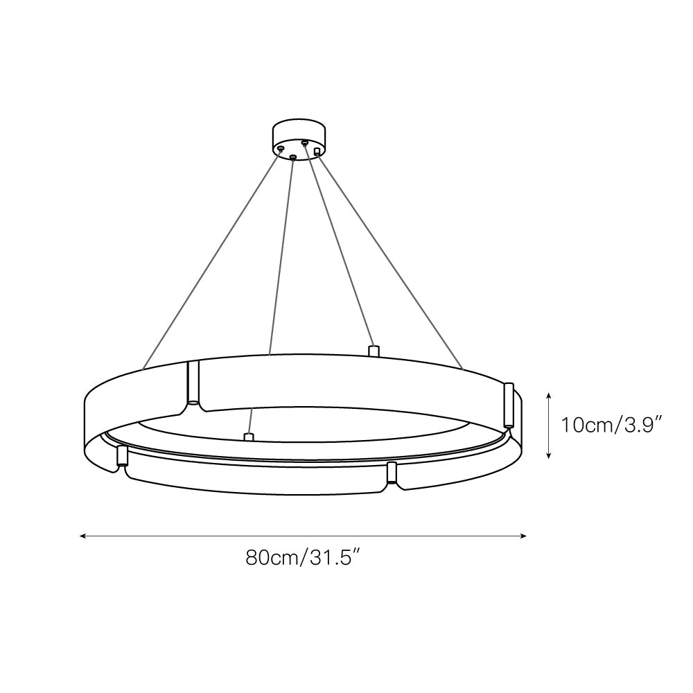 Alraeion Moderne Minimaliste Métal Lustre - Neutralighting