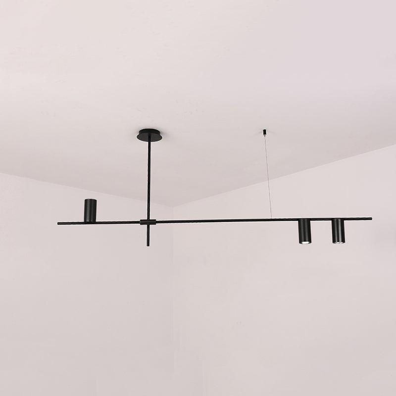 Lustra Chandelier Tribes Laiton Linéaire Cylindrique - Neutralighting