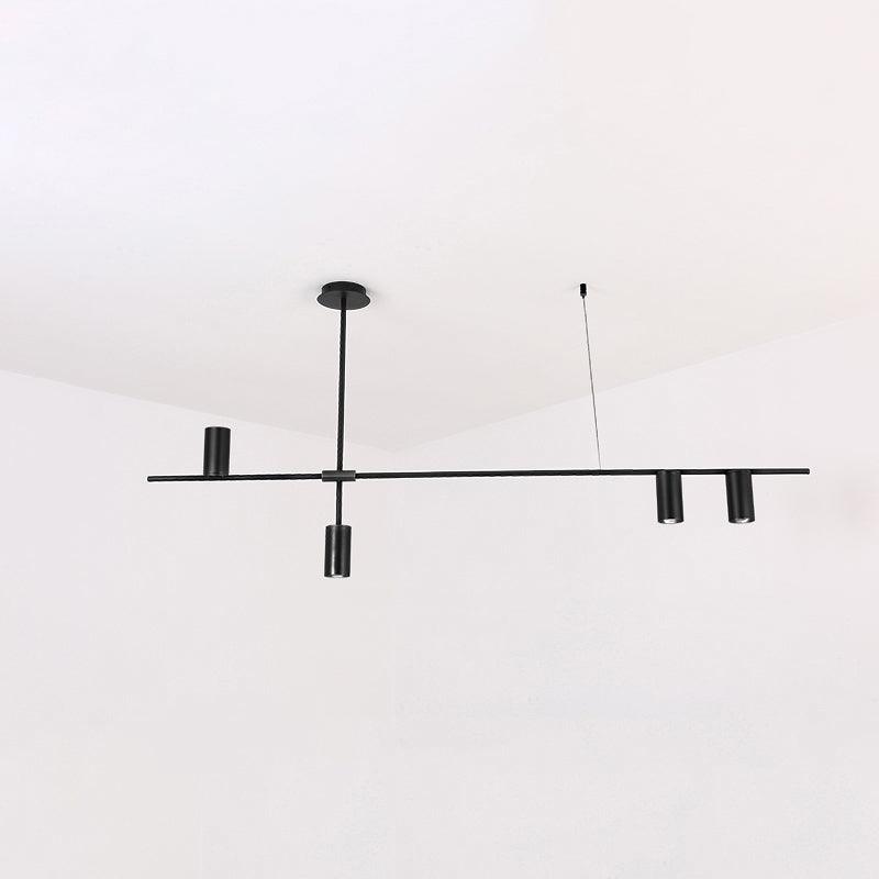 Lustra Chandelier Tribes Laiton Linéaire Cylindrique - Neutralighting