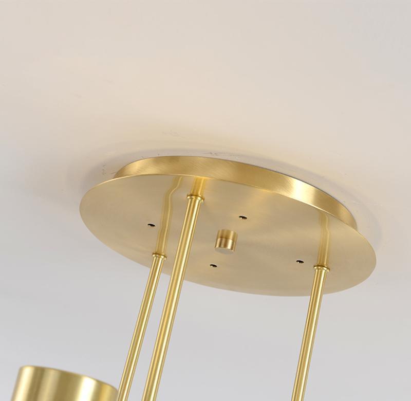 Lustra Chandelier Tribes Laiton Linéaire Cylindrique - Neutralighting