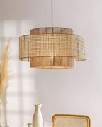Triela Suspension Stratifié Rotin - Neutralighting