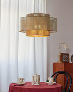 Triela Suspension Stratifié Rotin - Neutralighting