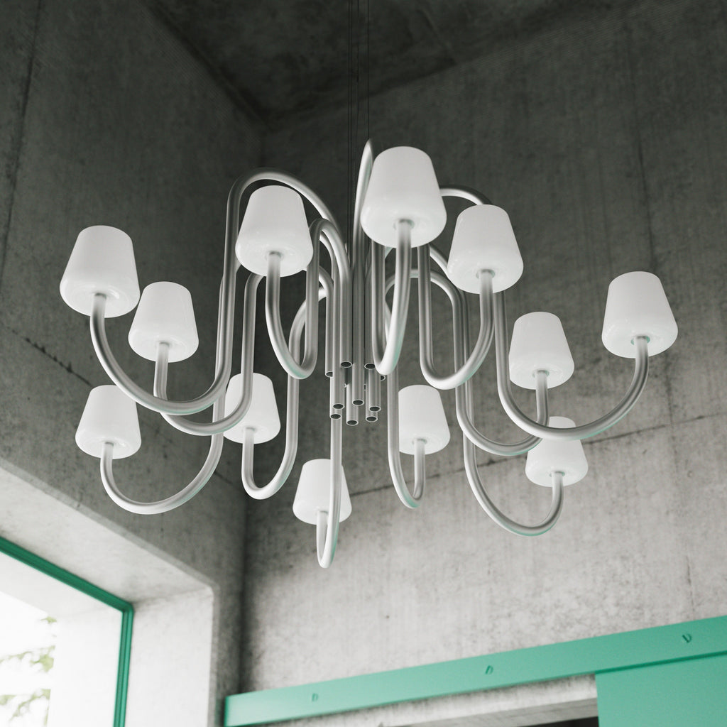 Arco Minimalist Lustre en verre - Neutralighting