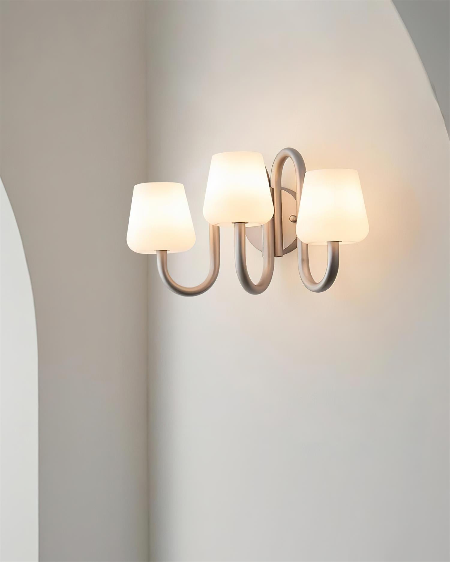 Trilo Applique Murale Courbes Satinées Sculpturales - Neutralighting