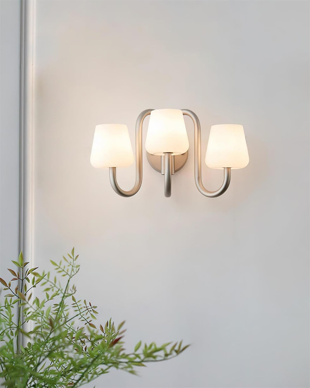 Trilo Applique Murale Courbes Satinées Sculpturales - Neutralighting