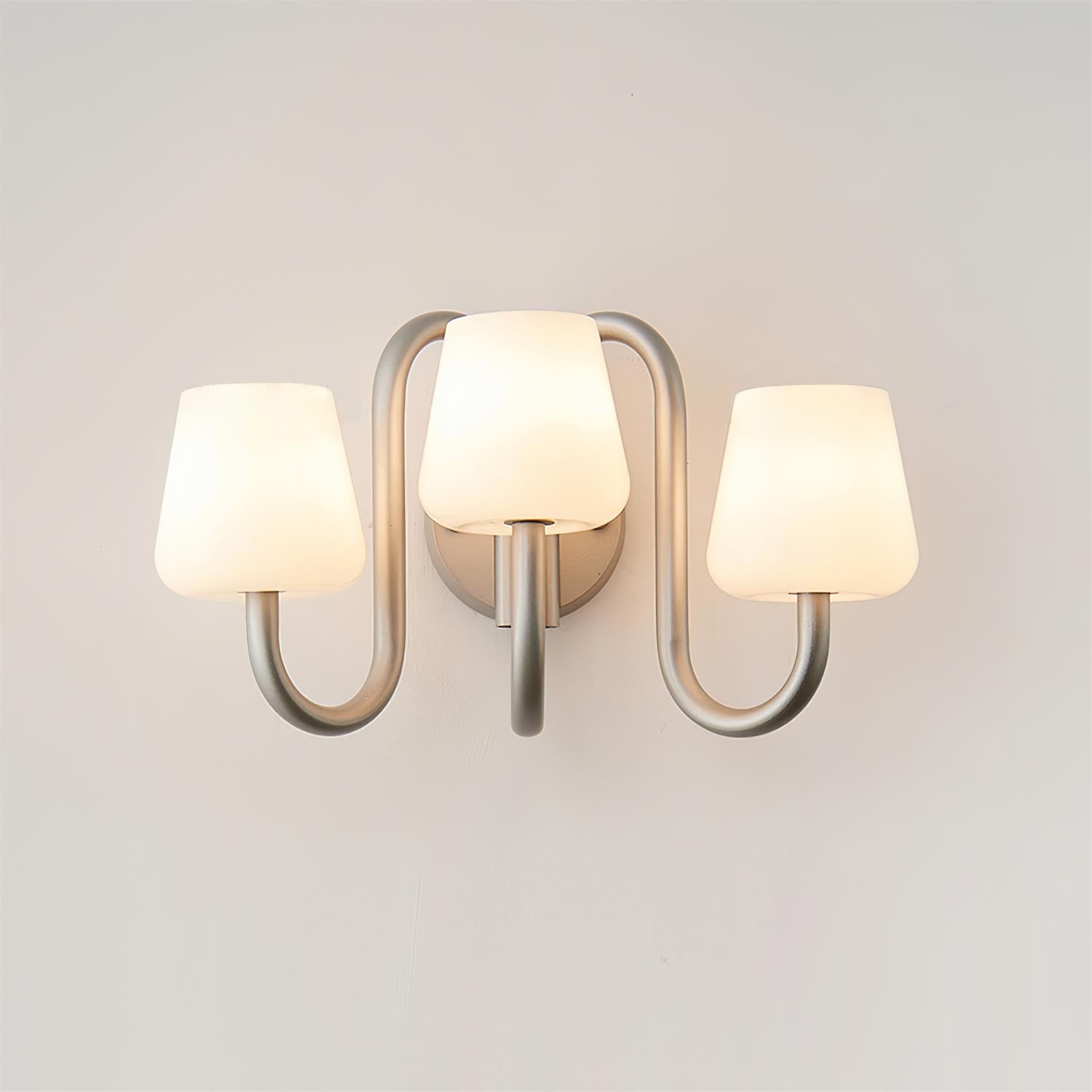 Trilo Applique Murale Courbes Satinées Sculpturales - Neutralighting
