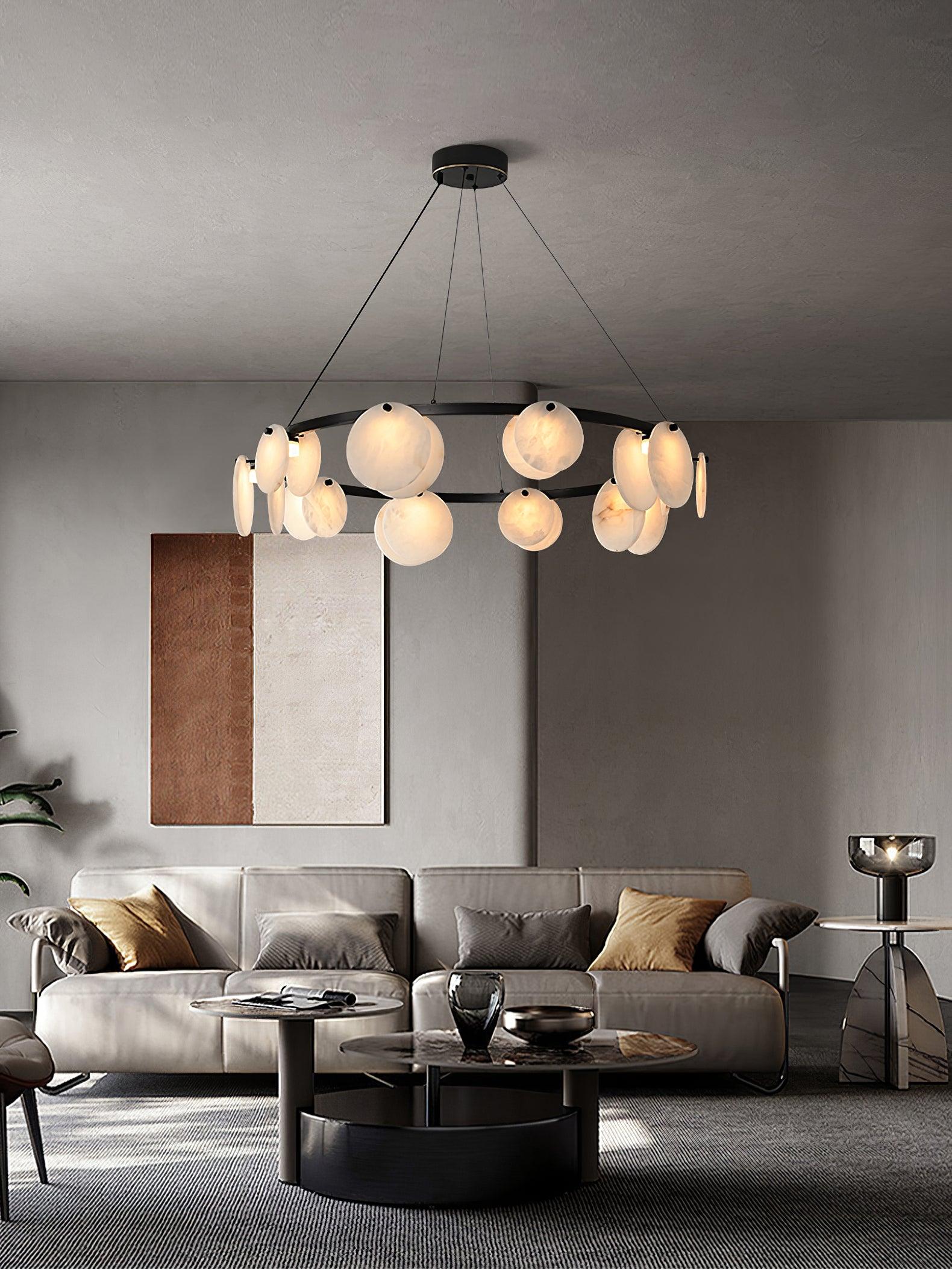 Olveneth Lustre Moderne en Albâtre - Neutralighting