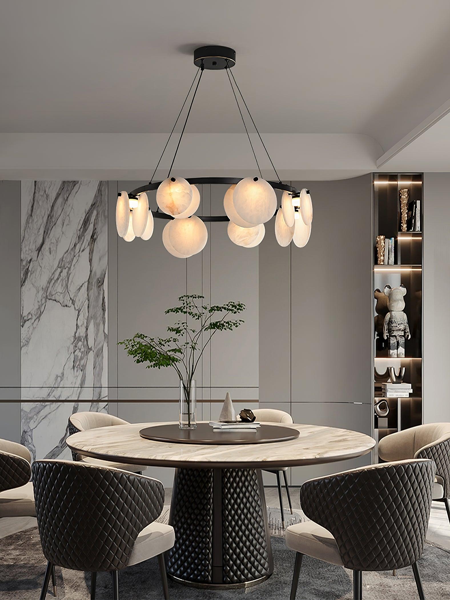 Olveneth Lustre Moderne en Albâtre - Neutralighting