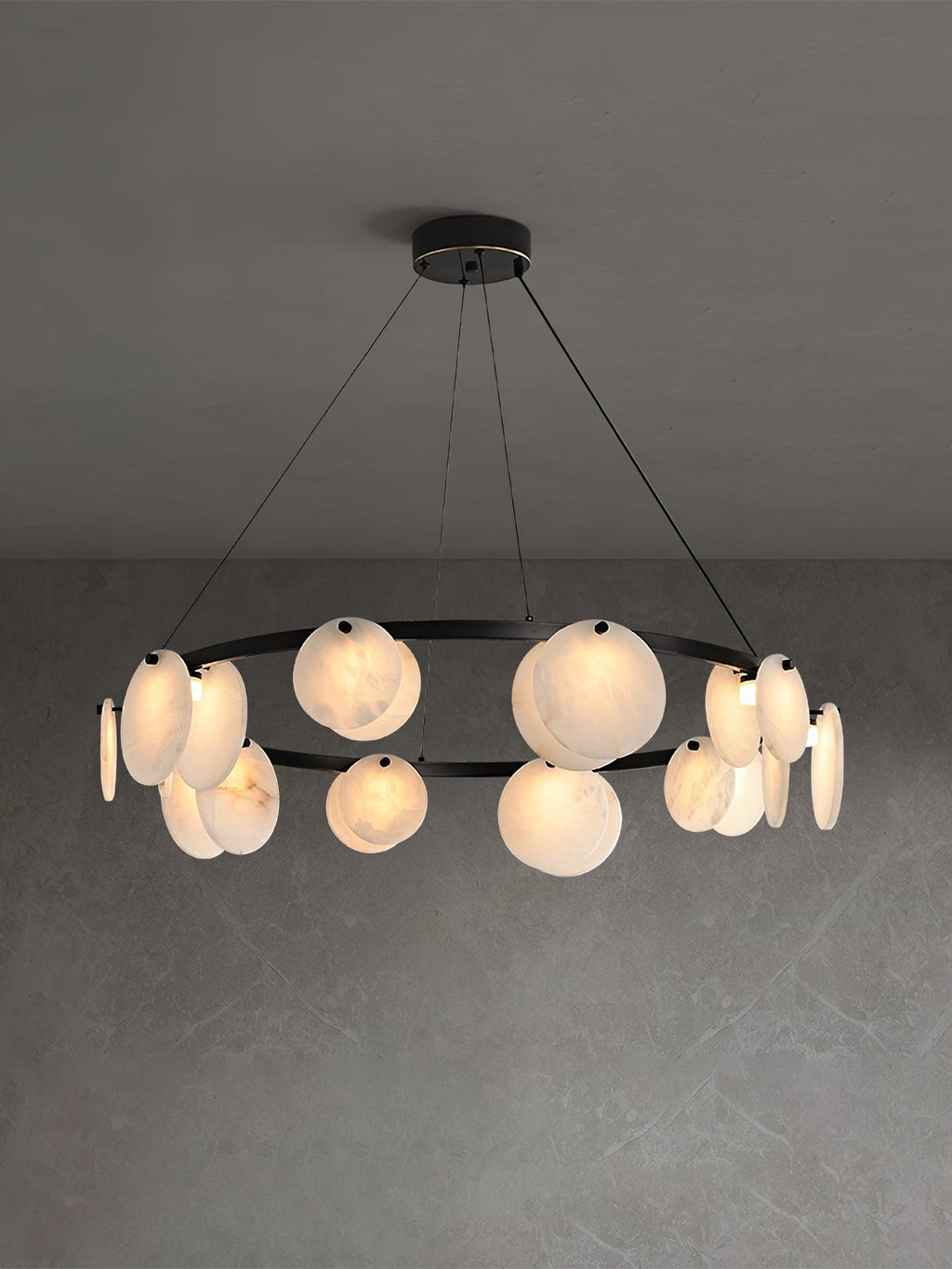 Olveneth Lustre Moderne en Albâtre - Neutralighting