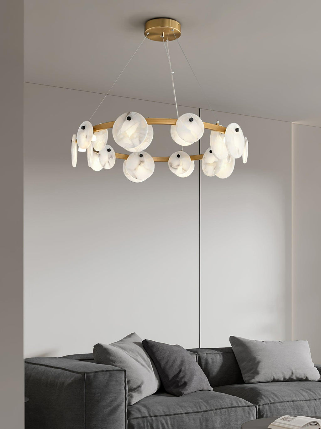 Olveneth Lustre Moderne en Albâtre - Neutralighting