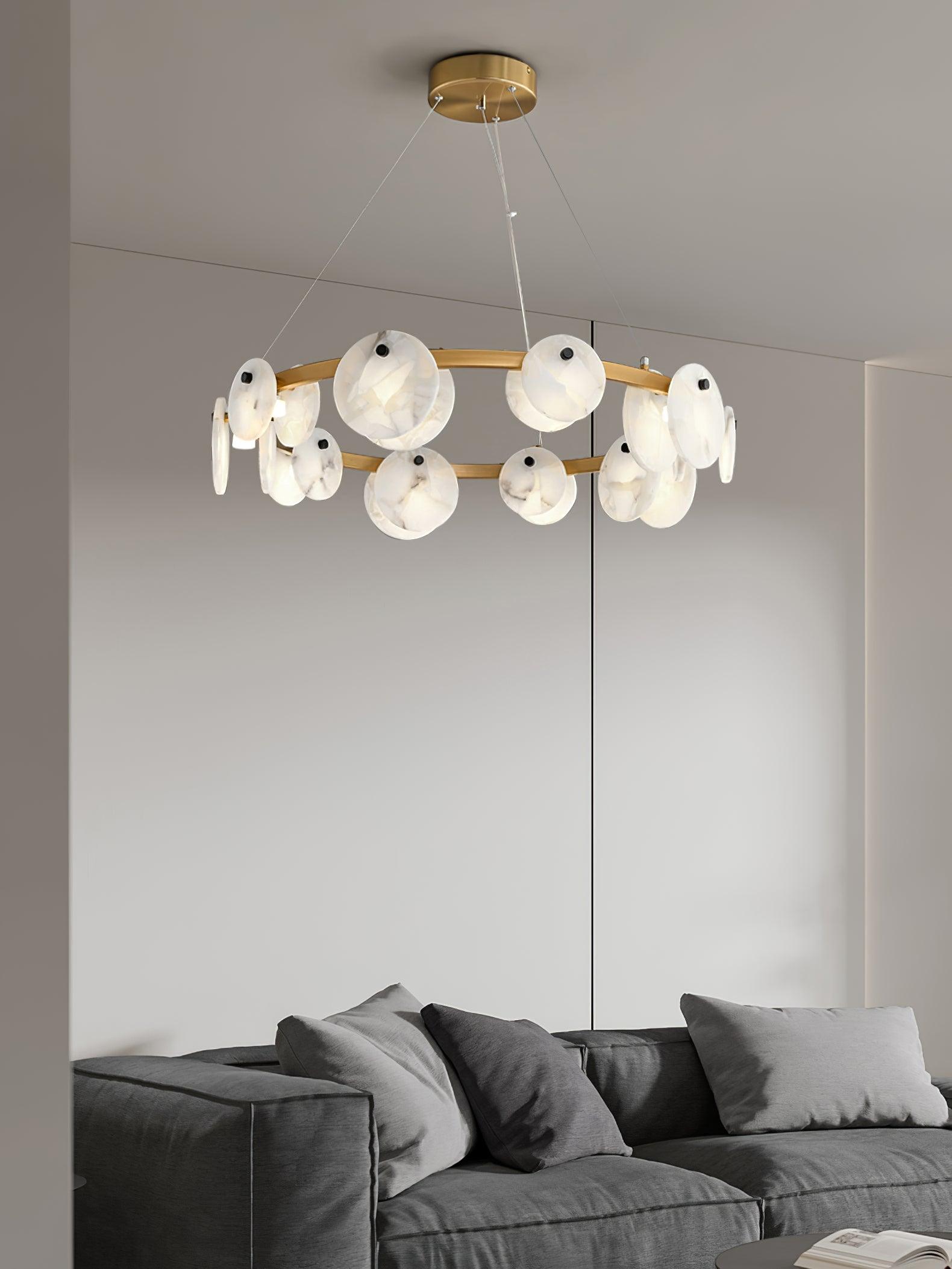 Olveneth Lustre Moderne en Albâtre - Neutralighting