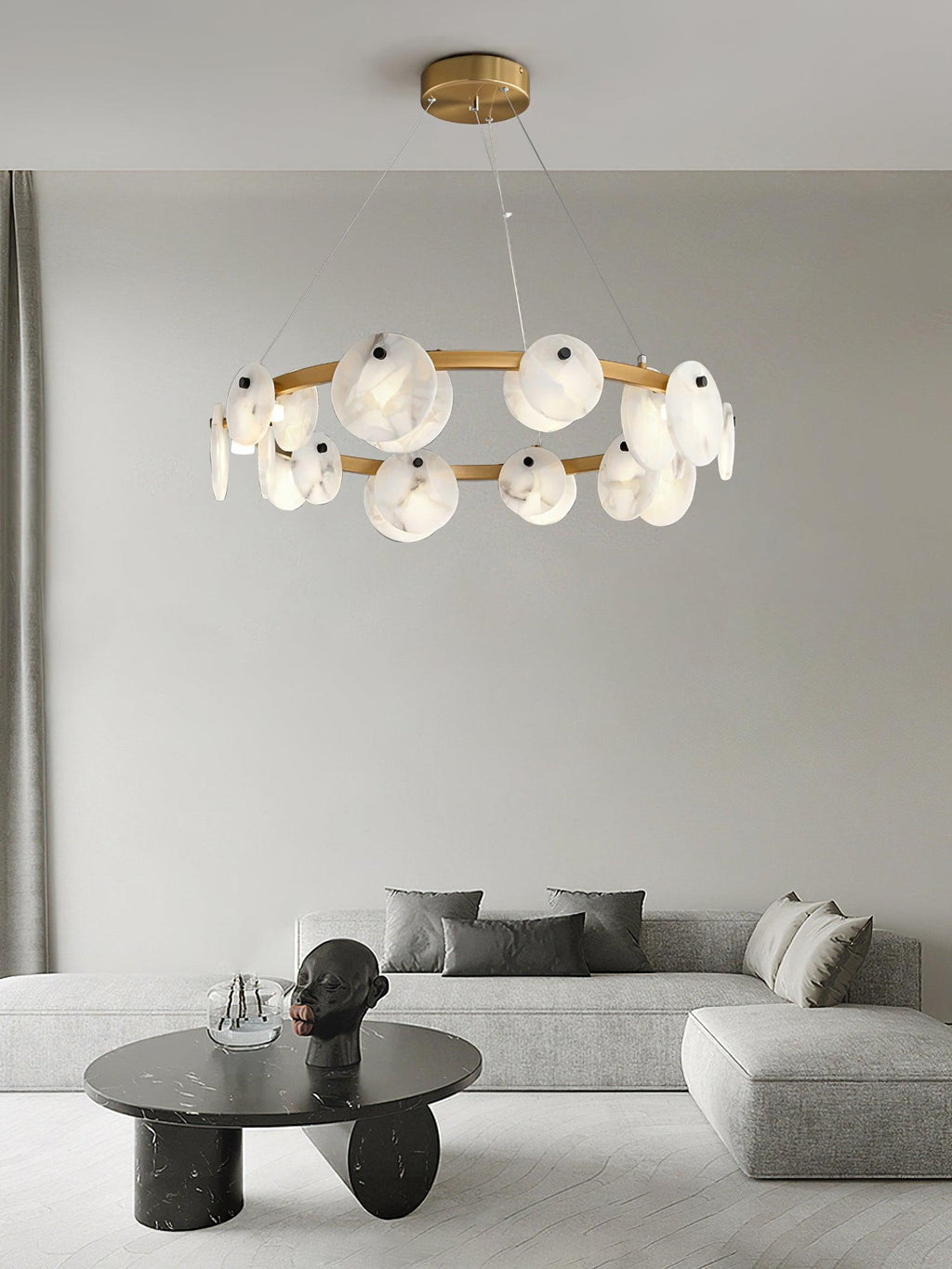 Olveneth Lustre Moderne en Albâtre - Neutralighting