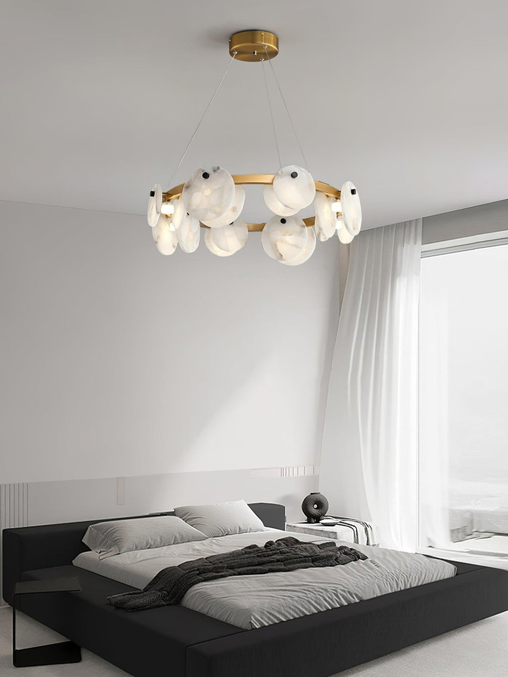 Olveneth Lustre Moderne en Albâtre - Neutralighting