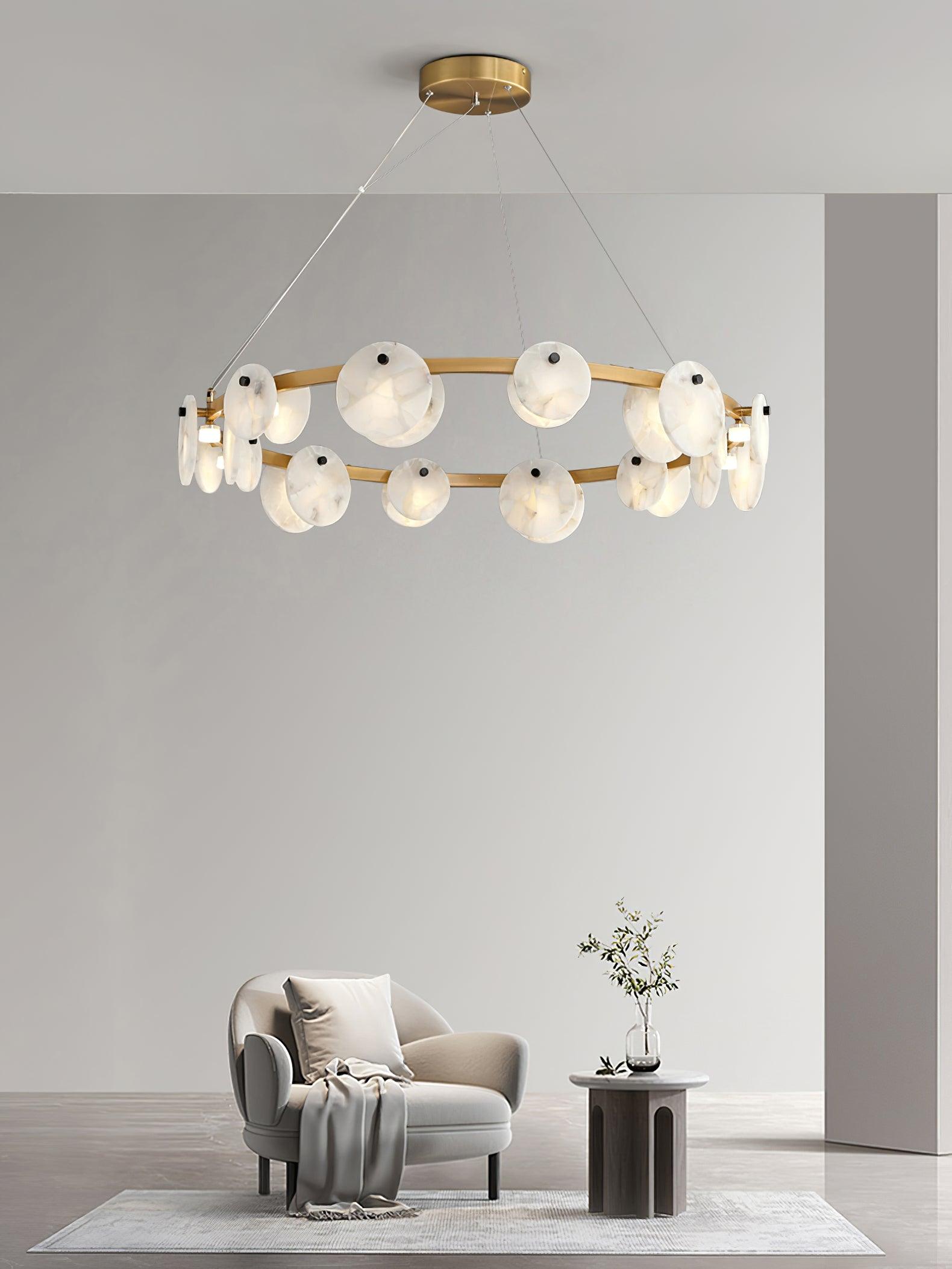 Olveneth Lustre Moderne en Albâtre - Neutralighting