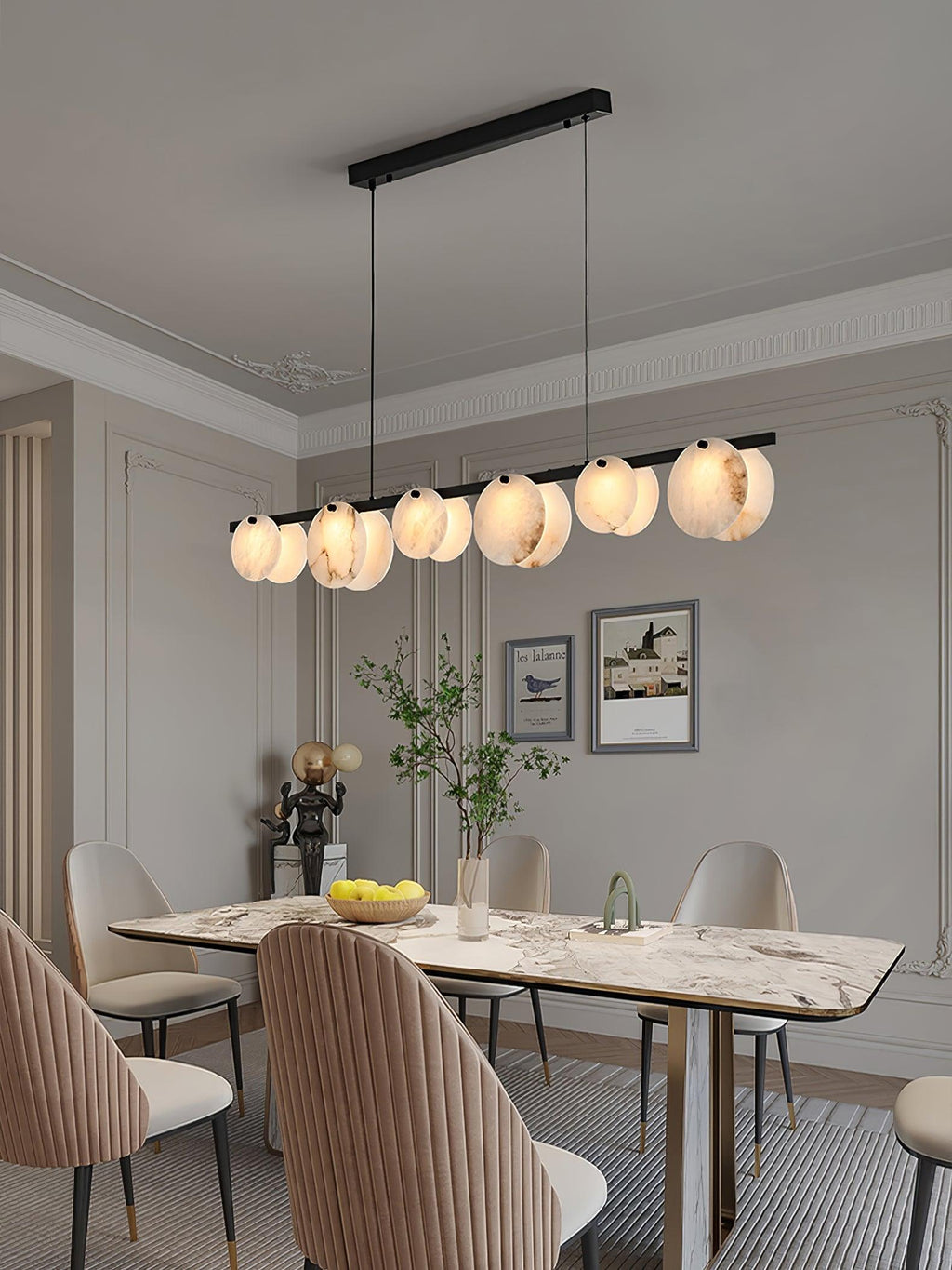 Olirel Suspension Linéaire en Albâtre - Neutralighting