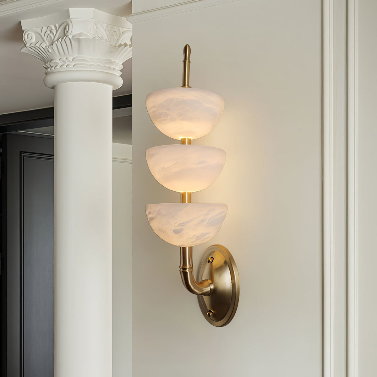 Ulmiraris Applique Murale Moderne en Albâtre - Neutralighting