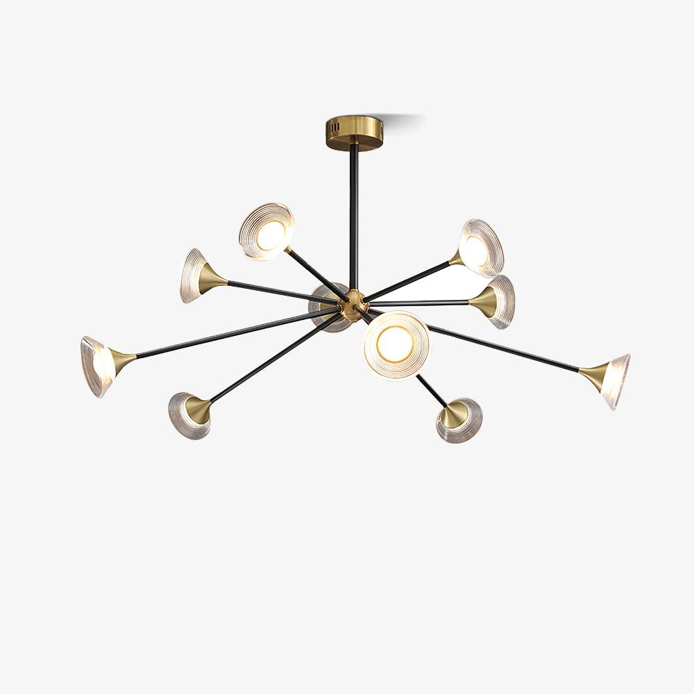 Myzoraris Mid Century Moderne Verre Lustre - Neutralighting