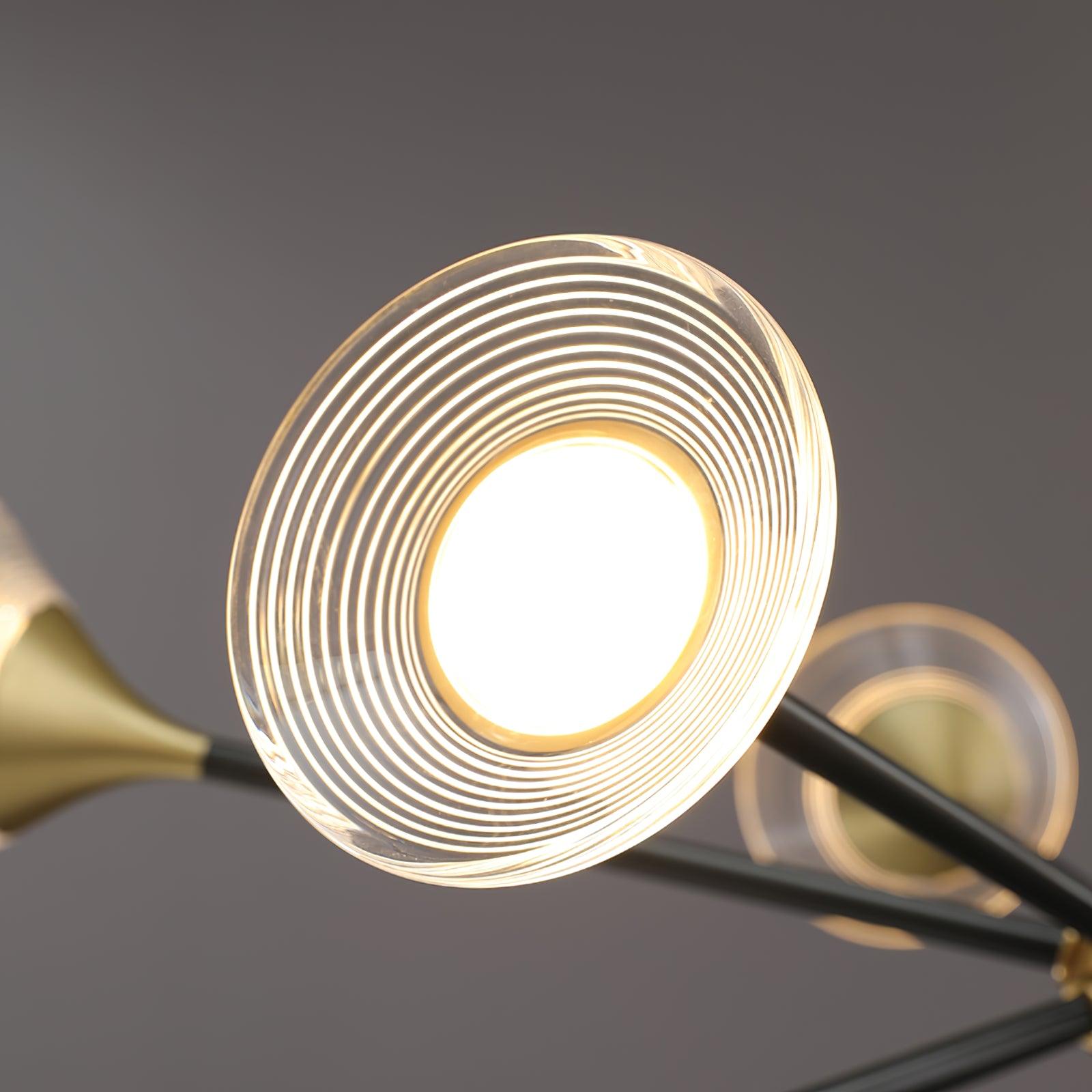Myzoraris Mid Century Moderne Verre Lustre - Neutralighting