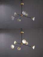 Myzoraris Mid Century Moderne Verre Lustre - Neutralighting