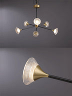 Myzoraris Mid Century Moderne Verre Lustre - Neutralighting