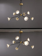 Myzoraris Mid Century Moderne Verre Lustre - Neutralighting