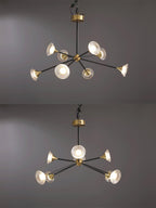 Myzoraris Mid Century Moderne Verre Lustre - Neutralighting