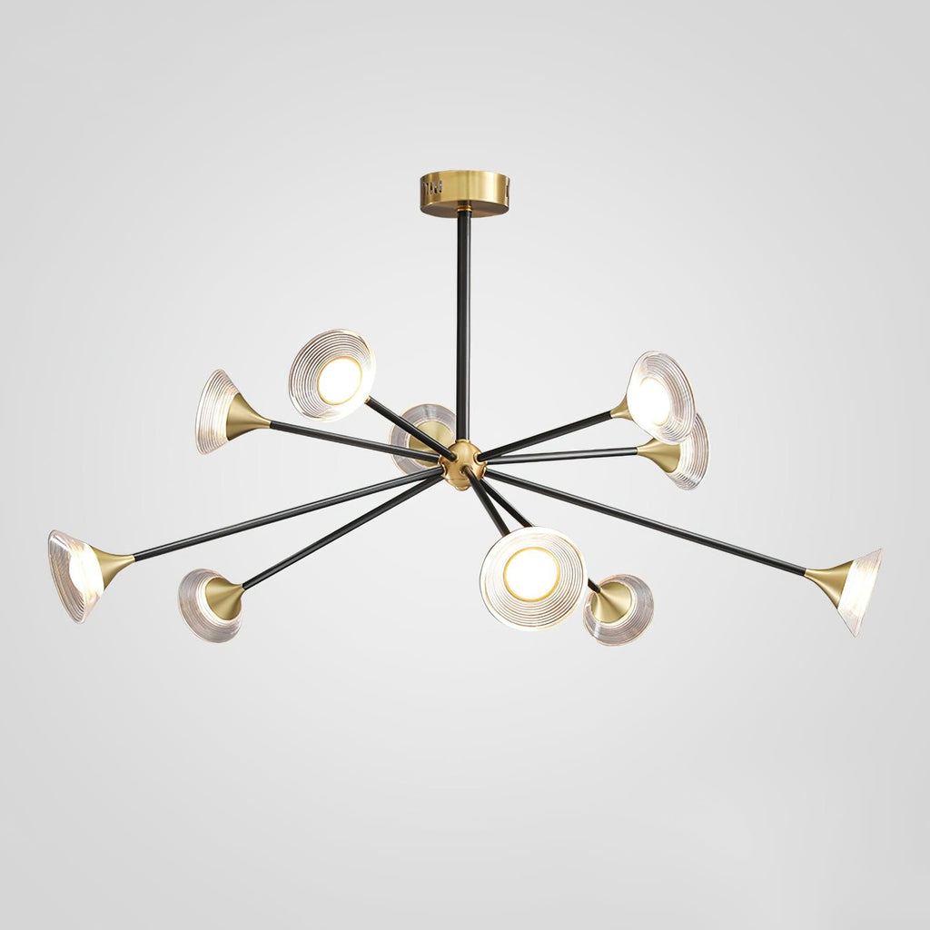 Myzoraris Mid Century Moderne Verre Lustre - Neutralighting
