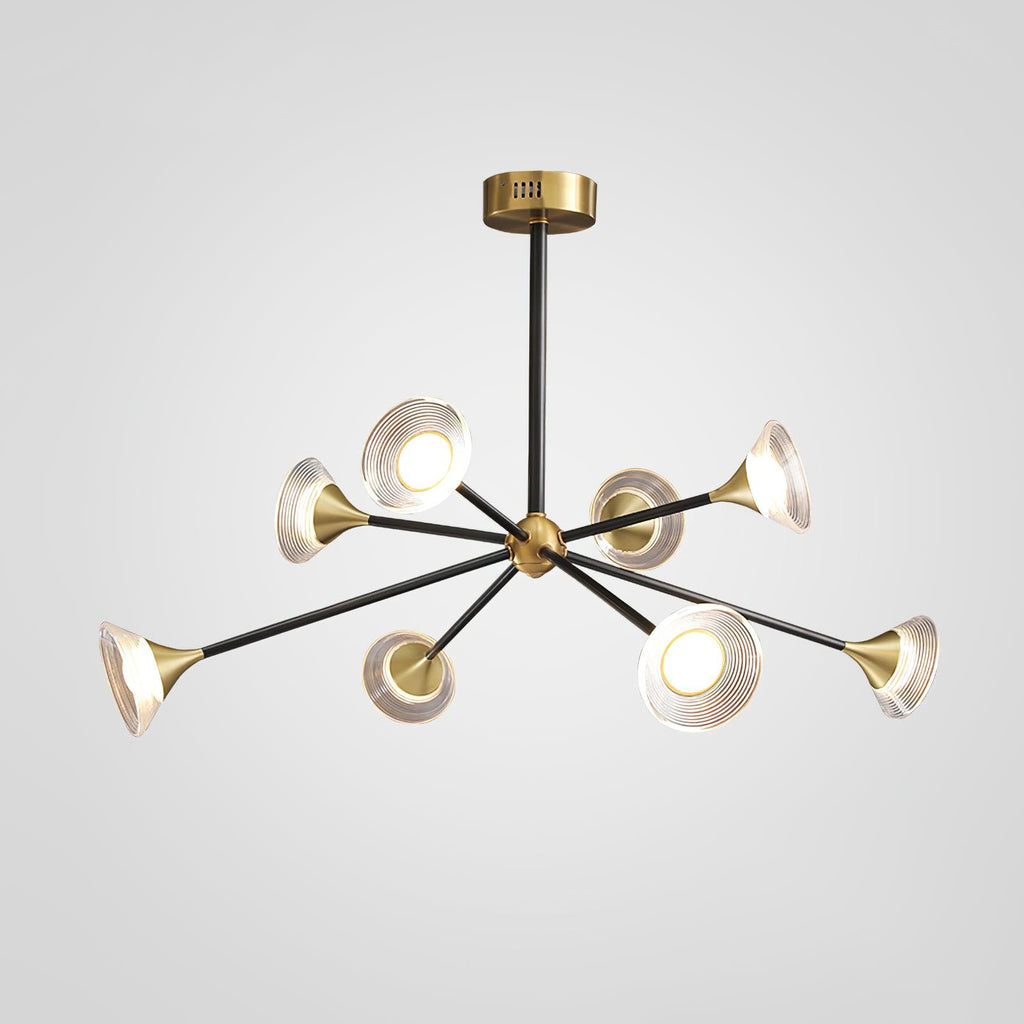 Myzoraris Mid Century Moderne Verre Lustre - Neutralighting