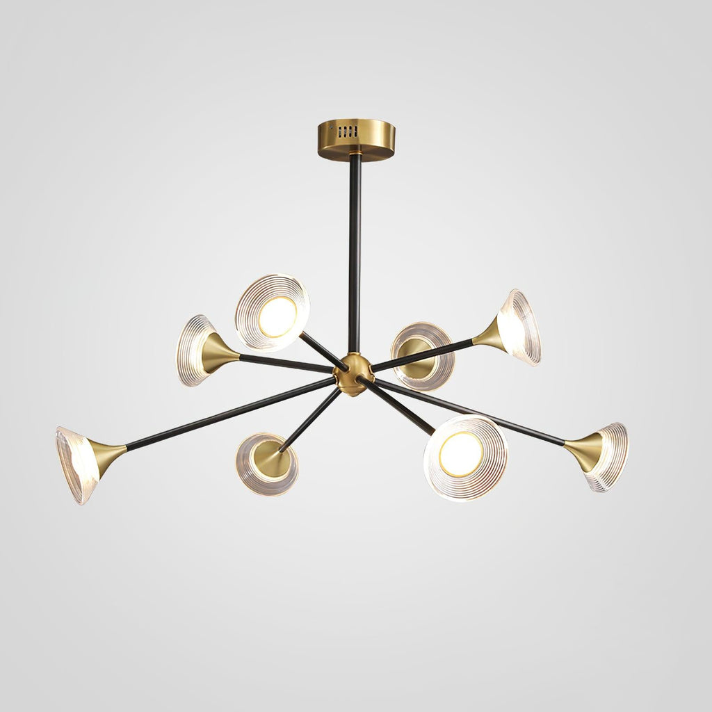 Myzoraris Mid Century Moderne Verre Lustre - Neutralighting