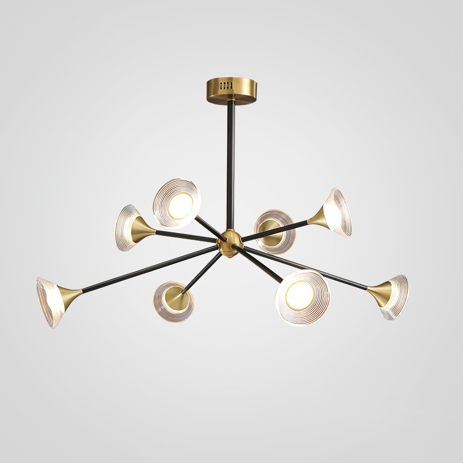 Myzoraris Mid Century Moderne Verre Lustre - Neutralighting