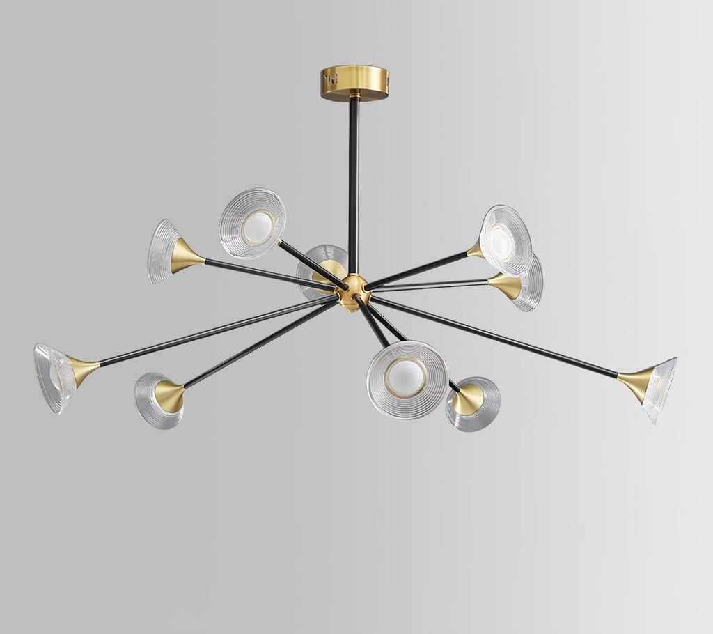 Myzoraris Mid Century Moderne Verre Lustre - Neutralighting