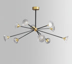 Myzoraris Mid Century Moderne Verre Lustre - Neutralighting