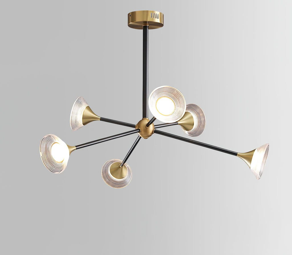Myzoraris Mid Century Moderne Verre Lustre - Neutralighting