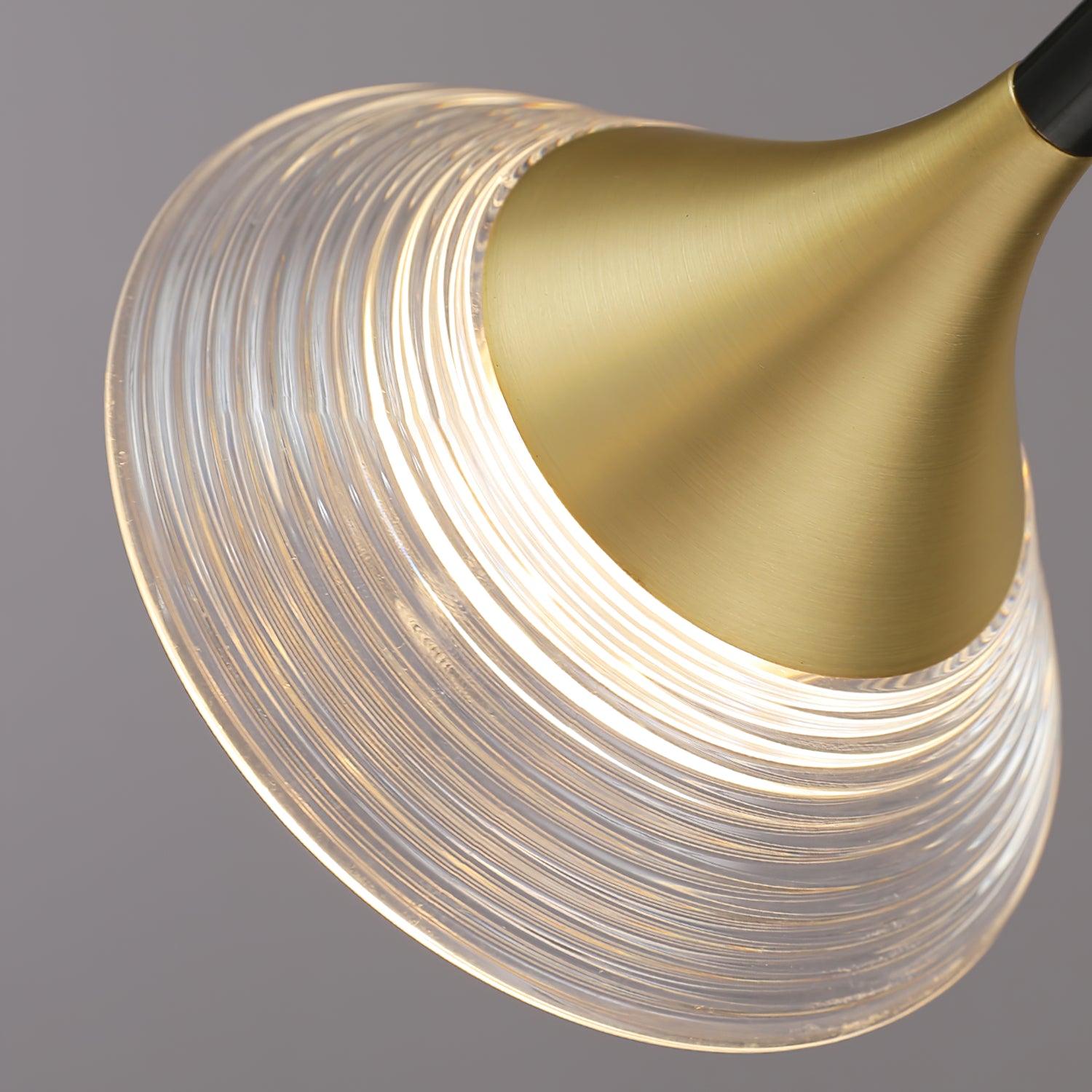 Myzoraris Mid Century Moderne Verre Lustre - Neutralighting