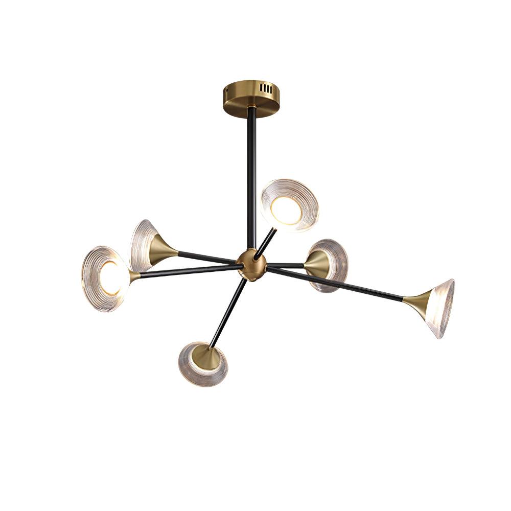 Myzoraris Mid Century Moderne Verre Lustre - Neutralighting