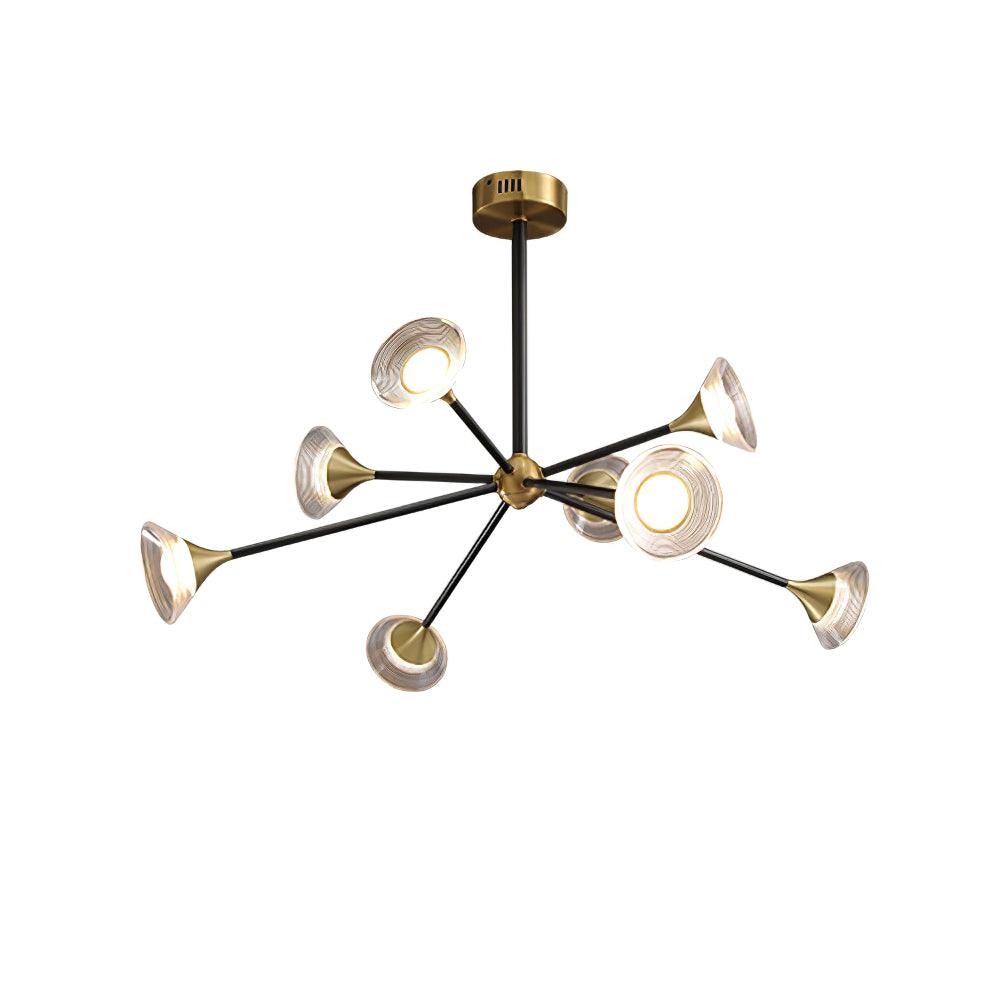 Myzoraris Mid Century Moderne Verre Lustre - Neutralighting